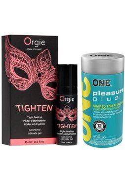 Гель для звуження Orgie&ndash; Tighten (15 мл)+ONE Pleasure Plus 12 шт SOS6727 фото