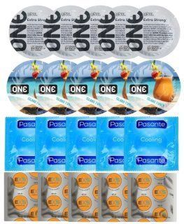 Набор 20 шт ONE Extra Strong + ONE Island Punch + Pasante Cooling + EXS Delay SOS7276 фото