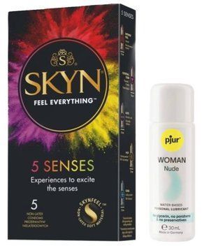 Комплект SKYN 5 Senses + Pjur Woman Nude 30 мл SOS13130 фото