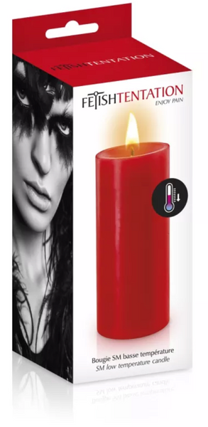 Низькотемпературна БДСМ-свічка Fetish Tentation Red BDSM Candle, червона SO3755 фото