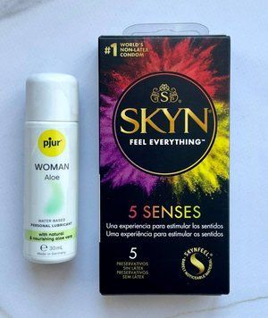 Комплект SKYN 5 Senses + Лубрикант на водній основі pjur Woman Aloe 30 мл SOS1961 фото