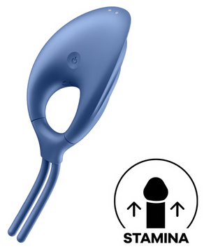 Ерекційне віброкільце-ласо Satisfyer Swordsman Blue, міцна фіксація, 10 режимів, потужний мотор SO6281 фото