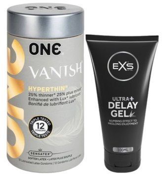 Набор из 12 шт ONE Vanish + Пролонгатор EXS Delay Gel Ultra+ 100ml SOS9206 фото
