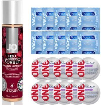 набор 20 шт Pasante + ONE + System JO Raspberry Sorbet (30 мл) SOS4650 фото