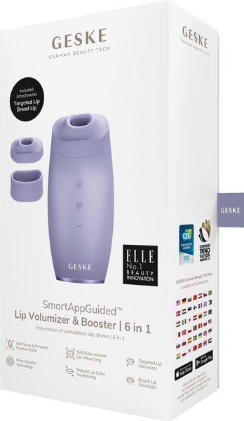 Пристрій для збільшення об'єму губ GESKE Lip Volumizer&Booster 6в1 purple HB0413 фото