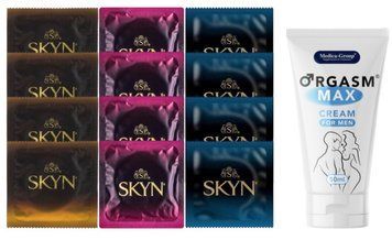 Комплект: Пролонгатор Medica-Group Orgasm Max 50 мл + 8 шт. SKYN + 4 шт. SKYN Extra Lube SOS10994 фото