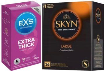Набір з SKYN Large, 36 шт + EXS Extra Safe 12 шт SOS7905 фото