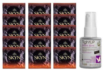 Комплект Skyn Warming 15 шт + Lovely Lovers TightUP Spray 50 мл SOS14497 фото