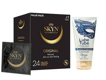 SKYN ORIGINAL, 24 шт и Лубрикант Orgie Lube Tube Xtra 150 ml SOS974 фото