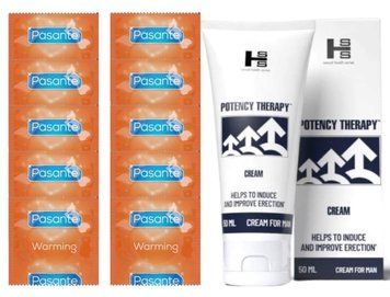 Комплект Pasante Warming 10 шт + Potency Therapy Cream (50 мл)  SOS14397 фото