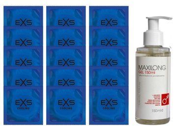Комплект EXS Cooling 15 шт + Lovely Lovers MAXILONG Gel (150 мл)  SOS14588 фото