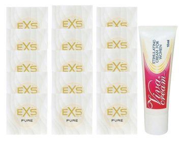 Комплект EXS Pure15 шт + Swiss Navy Viva Cream (10 мл) SOS14835 фото