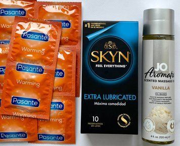 Набор 20 шт Skyn Exstra Lube- Pasante Warming + System JO Aromatix Vanilla 120 мл SOS1661 фото