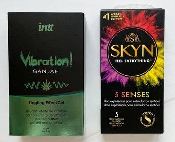 Комплект SKYN 5 Senses + Рідкий вібратор Intt Vibration Ganjah (15 мл) SOS2061 фото