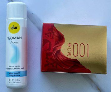 Комплект Olo Red Gold + лубрикант pjur Woman Aqua (100 мл) SOS4063 фото
