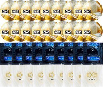 Набор 36 шт ONE ONE Banana Split + Pasante Extra Safe + EXS Pure SOS7524 фото