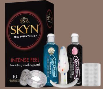 Комплект SKYN Intense Feel 10 шт + Набор Doc Johnson GoodHead - Party Pack - 5 Piece Kit SOS5718 фото