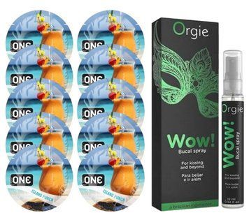 Комплект ONE Island Punch 10 шт+WOW! &ndash; Menthol, 10 мл, ORGIE SOS13821 фото