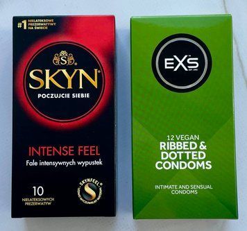 Комплект резинок Skyn Intense Feel 10 шт - EXS Ribbed & Dotted (12 штук) SOS3121 фото