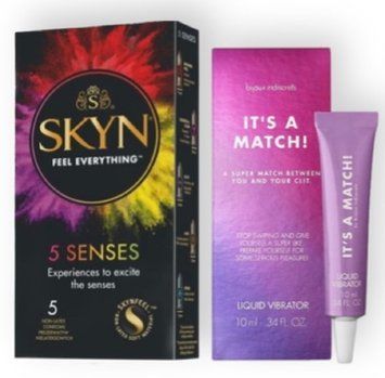 SKYN 5 Senses + Bijoux Indiscrets Clitherapy Liquid Vibrator &ndash; IT'S A MATCH SOS6976 фото