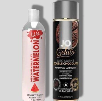 Wet Oral Play Watermelon (118 мл) + JO GELATO Double Chocolate (120 мл) LB964 фото