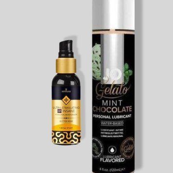 Sensuva Ultra Stimulating On Insane Butter Rum (57 мл) + JO GELATO Mint Chocolate (120 мл) LB302 фото