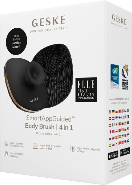 Щетка для тела GESKE Body Brush 4в1 gray HB0342 фото