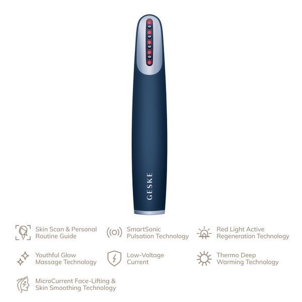 Устройство для укрепления и тонизации кожи лица GESKE Skin Firming Wand 7в1 midnight HB0431 фото