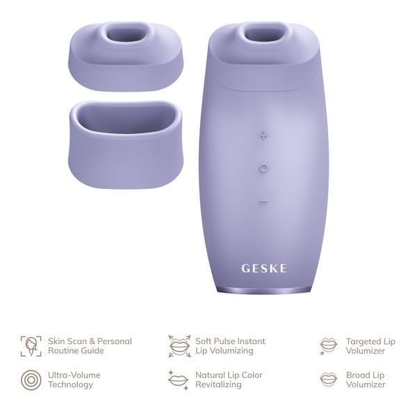Пристрій для збільшення об'єму губ GESKE Lip Volumizer&Booster 6в1 purple HB0413 фото