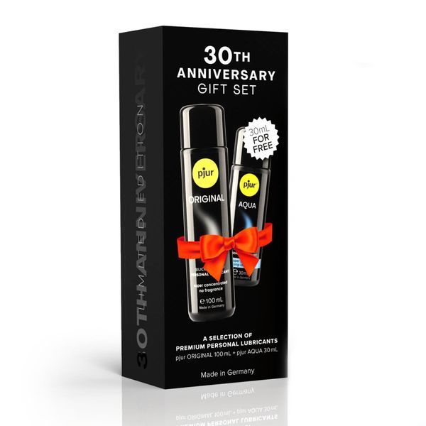 Юбилейный набор лубрикантов pjur 30th Anniversary Gift Set: Original 100 мл и Aqua 30 мл SX2799 фото