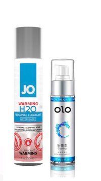 Набор лубрикантов System JO H2O WARMING (30 мл) + OLO 60 мл &mdash; охлаждающий LB185 фото