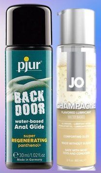 Набор лубрикантов pjur backdoor Regenerating 30 мл +JO Champagne (60 мл) LB550 фото