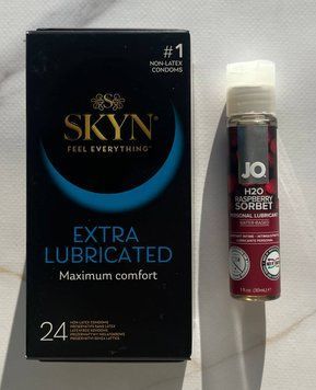 Набір SKYN Extra Lube 24шт + Змазка System JO H2O &mdash; Raspberry Sorbet (30 мл) SOS2162 фото
