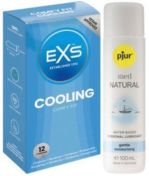 Комплект EXS Cooling 12 шт + Pjur MED Natural Glide 100 мл SOS13630 фото