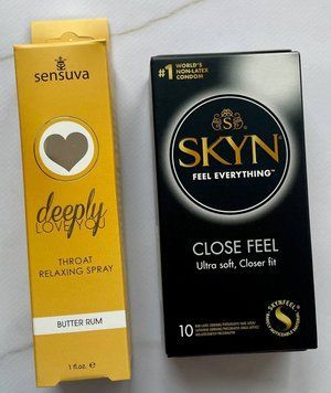 Набор SKYN Close Feel 10 штук + Спрей для оральных ласк Sensuva Deeply Love You Butter Rum (29 мл) SOS1412 фото