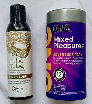 Набір ONE Mixed Pleasures 12 шт - Лубрикант ORGIE HUMAN LUBE intimate gel, 150 мл SOS2944 фото