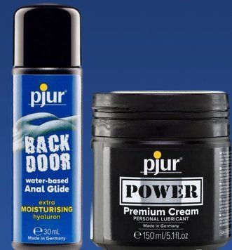 Набор лубрикантов pjur backdoor Comfort water glide 30 мл + pjur POWER Premium Cream 150 мл LB353 фото