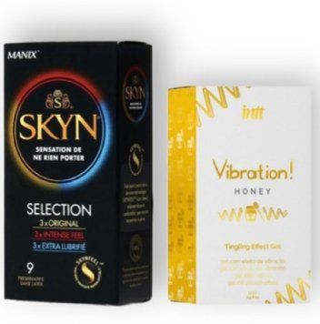 Skyn Selection 9 шт + Intt Vibration Honey (15 мл) SOS6843 фото