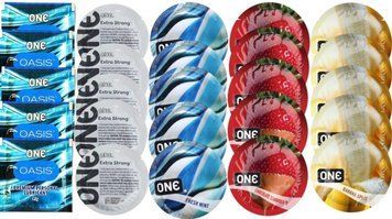 Набор из 25 шт One Oasis Premium + ONE Strong + ONEFreshMint + ONEChocolateStrawberry + ONEBanana SOS8483 фото