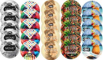 Набір з 25 шт One Move + ONE Ribs + ONE Vanish + ONE Tattoo + ONE Island Punch SOS8383 фото
