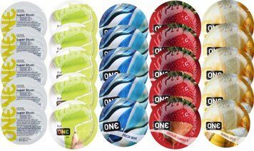 Набор с 25 шт ONE Super Studs + ONE Color + ONE Fresh Mint + ONE Chocolate Strawberry + ONE Banana Split SOS8282 фото