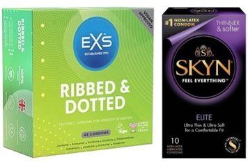Набор з SKYN Elite 10 шт + EXS Ribbed & Dotted 48 шт SOS7856 фото