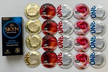 Комплект 30 штук SKYN Extra Lube + ONE Extreme Ribs, Vanish, Flavor Waves, Classic SOS2262 фото