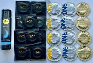 Набор из 22 штук One, Skyn ​​+ лубрикант pjur Aqua (100 мл) SOS4014 фото