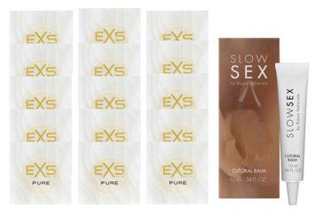 Комплект EXS Pure15 шт + Bijoux Indiscrets Slow Sex Clitoral Balm SOS14817 фото