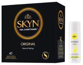 Набір SKYN Original 40 шт + pjur Woman Vegan 30 мл SOS13380 фото