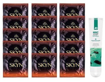 Комплект Skyn Warming 15 шт + JO Mint Chip Chill 10 мл  SOS14498 фото