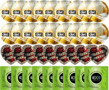 Набор 36 шт ONE Banana Split + Pasante Heart + EXS EXTREME 3 в 1 SOS7808 фото