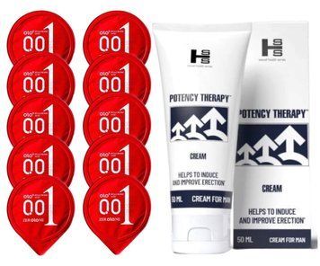 Комплект OLO Warming 001 10 шт + Potency Therapy Cream (50 мл)  SOS14398 фото