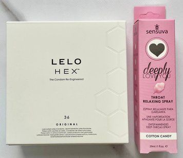 Комплект LELO HEX Original 36 шт - Спрей Sensuva Deeply Love You Cotton Candy (29 мл) SOS2900 фото